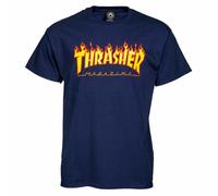 Thrasher Flame Logo T-Shirt Navy