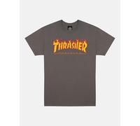 Thrasher Flame Logo T-Shirt Charcoal