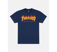 Thrasher Flame Men's T-Shirt, Mens, T-Shirt, 110102XL/NY, Navy Blue, XL