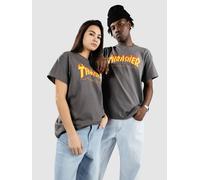 Thrasher Flame Men's T-Shirt, Mens, T-Shirt, 110102XL/GY, Charcoal Grey, XL