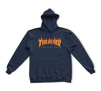 Thrasher Flame Logo Hooded Sweatshirt Navy
