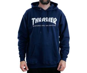 Thrasher Magazine Navy Skate Mag Logo Hooded