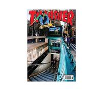 Thrasher Magazine Poster January 2019 Tyshawn Jones Ollie in Midtown Manhattan Art Wall Deco Poster Canvas Poster Bedroom Decor Sports Landscape Office Room Decor Gift Unframe-style 20x30inch(50x75cm