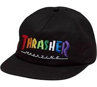 Thrasher Rainbow mag Unisex Adult Cap, Black, One Size