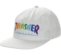 Thrasher Rainbow mag Unisex Adult Cap, White, One Size