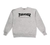 THRASHER Skatemag Crew Men's Sweatshirt, mens, Sweatshirt, 112103M/GY, Grey, M