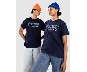 Thrasher Slash T-Shirt navy M
