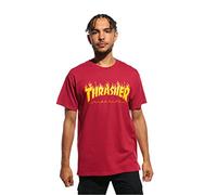 THRASHER, T-shirt flame logo, Cardinal red - M