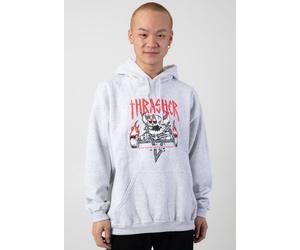 Thrasher - Thrasher x Toy Machine - Monster Gram Ash Grey - Hoodie - grey - M - 50% Cotton, 50% Polyester M