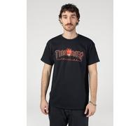Thrasher x Spitfire - Big Head Outline Black - T-Shirt - black - S - 100% Cotton