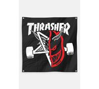 Thrasher x Spitfire - Thrash & Burn Black - Flag - black - Onesize - 100% Nylon Onesize