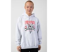 Thrasher x Toy Machine - Monster Gram Ash Grey - Hoodie - grey - XL - 50% Cotton, 50% Polyester,Sweat XL