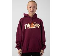 Thrasher x Toy Machine - Vortex Maroon - Hoodie - burgundy - M - 50% Cotton, 50% Polyester,Sweat M