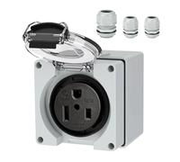 THREAD 6 50R 50 Strengthen Electrical Outlet Box 250V Flexible Applications Charging Powering Tools Robust ABS Construction Flexible Applications Charging Powering Tools