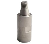 Thread Adapter for Drill Core Bits, Male T32 to Female M22 Connection Convertor, Chrome Metal Water Drilling Rig Accessory, Secure Fit for Efficient Drilling Tasks, Black