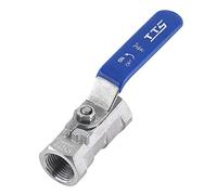 Thread Ball Valve, Akozon Ball Valve Lever 304 Stainless Steel BSP Pipe Ball Valve Threaded Female x Female Reduced Port Full Bore Ball Valve (3/8" BSP)