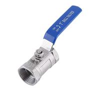 Thread Ball Valve, Akozon Ball Valve Lever 304 Stainless Steel Pipe Ball Valve Threaded Female x Female Reduced Port Full Bore Ball Valve (1" BSP)