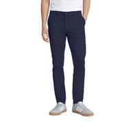 Thread Bloom Men's Chino Trousers Slim-Fit 5-Pockets Comfort Stretch Cotton Twill Wrinkle-Resistant Flat-Front Casual Office Workwear Formal Smart Chino Pants 30W-40W