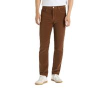 Thread Bloom Mens Corduroy Trousers Regular Fit Casual Classic Stretch Cotton Business Office Straight Leg Flat Front Cord Trousers Size 32-44 (32W / 34L, Brown)