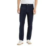 Thread Bloom Mens Corduroy Trousers Regular Fit Casual Classic Stretch Cotton Business Office Straight Leg Flat Front Cord Trousers Size 32-44 (32W / 32L, Navy)