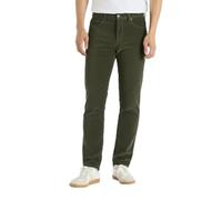 Thread Bloom Mens Corduroy Trousers Regular Fit Casual Classic Stretch Cotton Business Office Straight Leg Flat Front Cord Trousers Size 32-44 (38W / 32L, Olive)