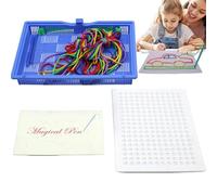 Thread Board for Kids, Calm Down Threading Boards, Toddler Threading Sensory Board, Interactive Educational Lacing Toy, Imagination Development Toy for Classroom