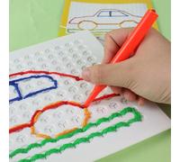 Thread Board Toys for Kids - Colorful Sensory Threading Boards, Calm Down, Educational Threading Toy, Montessori Sensory Toy, Interactive Puzzle Game for Kids