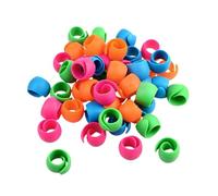 Thread Bobbins Net Holder, Sewing Silicone Spools Retainer, Pack of 20, Space-Saving Slim Sorting Aid for Sewing Beginners and Hobby Cutters