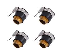 Thread Brass Faucet Connector 4PCS Leak Resistant Design Hose Adapter for Outdoor Watering High Pressure Irrigation Use Faucet Adapter with Fixing Clip