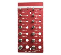 Thread Check Gauge - Identifier & Calibrator | Bolt & Nut Identification Gauge - For Automotive Repair, Machining, Car Maintenance, Truck, Metalworking,