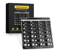 Thread Checker, Bolt Identifier Board, Bolt and Nut Thread Checker,14 Metric & 14 Standard Sizes, Bolt Size and Thread Gauge, Bolt and Nut Identifier Gauge
