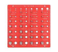 Thread Checker Nut Bolt Identifier, Aluminum Alloy Thread Gauge with 28+8 Sizes, Metric and Imperial Bit Size Gauge for Screws Nuts Bolts Measurement Tool