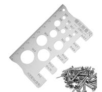 Thread Checker,Stainless Steel Finder Tool,Pitch Size Finder | for Thread Bolt Nut Pitch Measurement Industry Home Repair