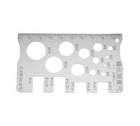 Thread Checker - Stainless Steel Identifier Tool | Pitch Size Finder - for Thread Bolt Nut Pitch Measurement Industry Home Repair