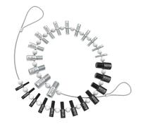 Thread Checker Tool - 12 And 14 Inch Bolt Size Gauge, 26PCS Metric And Inch Identifier, Sturdy Construction, Clear Marking System | Reliable Thread Gauge Set For Hardware Store Garage Fastener Sorting
