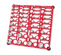 Thread Checker Tool - Compact Sizing Gauge | Bolts Nut Identifier, Metric Imperial Fastener Measurement Board Organizer, Bolt Thread Identification Gauge Tool For Garage Home Workshop Mechanic
