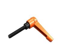 Thread Clamping Lever Handle, M4 to M10 Adjustable Clamping Handle Screw Bolt Lock Thread Knob Multicolor(Orange,Nut M5)