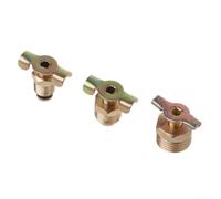 Thread Connecting Ends, Solid Brass Compressor Air Tank Fittings with Drain Valve (A)