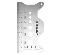 Thread Control Gauge,Portable Ruler Made of Stainless Steel - For Checking Size of Nut, Bolt and Screw | for Technician Mechanic Metalworking Woodworking Project