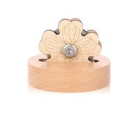 Thread Cutter Sewing Yarn Snip Cutters Daisy Tabletop Blade Saver Anti-Slip Wooden Stand Flower Rotary Thread Cutting Tool Ripper for Seam Quilting Knitting Crochet Fabric Cross Stitch