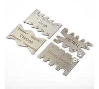 Thread Cutting Angle Gauge Set, 4-Piece Nickel-Plated Carbon Steel Measuring Tool for V-Groove Tool Alignment, Thread A(4PCS)