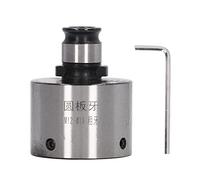 Thread Die Chuck Fast Change 19mm Outer Diameter Carbon Steel GT12 M12 M14 for Lathe, Tapping Collet with Quick Installation for Drilling and Milling Machines (Coarse Teeth)