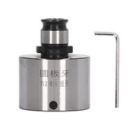 Thread Die Chuck GT12 M12 M14, Fast Change Tapping Collet for Lathe, 19mm Outer Diameter Carbon Steel Tap Chuck with Hex Wrench for Drilling Milling Machines (Fine Teeth)