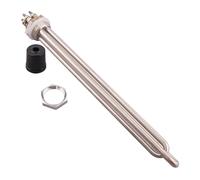 Thread Electric Water Heating Element Immersion Heater SUS304 Brewing Resistance 1.5/2.5/3.5/4.5/5.5kw Rapid Heating Performance(with locknut,5.5KW L340mm)