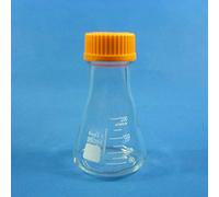 Thread Erlenmeyer Flask Reagent Bottle with Screw GL45 Cap Graduated Conical Borosilicate Lab Glass 250ml-5000ml(250ml)