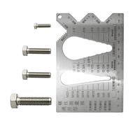 Thread Gauge - Accurate Screw Measuring Ruler Tool | Metric Imperial Thread Checker Gauge for Engineering Maintenance | Handy Measuring Device for Automotive Plumbing Household Workshop Professionals