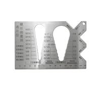 Thread Gauge, Screw Measuring Ruler, Accurate Metric Thread Measurement Tool for Engineering, Automotive, Maintenance, Household, Plumbing, DIYers Projects, 5.51x3.74 inches