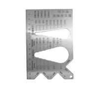 Thread Gauge, Screw Measuring Ruler, Accurate Metric Thread Measuring Ruler For Engineering Automotive Maintenance Household And Plumbing