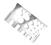 Thread Gauge- Screw Measuring Ruler, Precision Pitch Measurement, Easy-to-Read Thread Gauge Ruler For Woodworking, Mechanical, Workshop, Automotive, Metalworking, Garage Bolt (M)