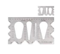 Thread Gauge Stainless Steel Metric Inch Double Sided Screw Template ISO Whitworth for UNC UNF Precision Thread Tester Workshop Car for Vintage Car Repair Tool Metric Thread Template
